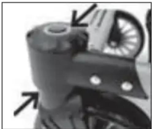 Mutsy Racer GT - Mettre la fixation de la roue pivotante en état de marche - 1