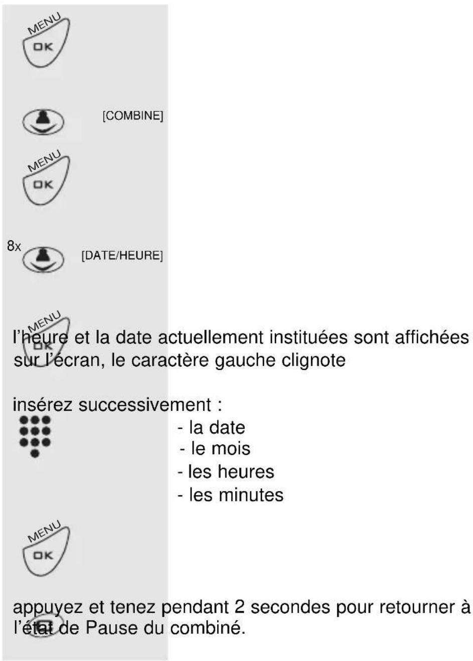 PROFOON PDX2428 - L'HEURE ET LA DATE : - 2