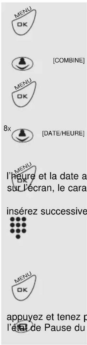 PROFOON PDX2408 - L'HEURE ET LA DATE : - 1