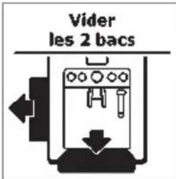 KRUPS Espresseria Automatic EA6990 - Vidange du collecteur de marc de café, du tiroir à café et du bac récolte-gouttes - 1