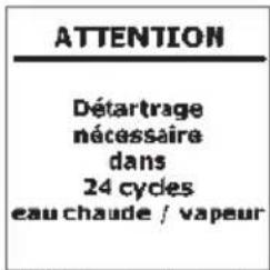 KRUPS Espresseria Automatic EA6990 - Programme de détartrage - durée : 22 minutes environ - 3