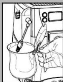 GAGGIA Unica - Warning! Remove the "Intenza" fi Iter before adding the descaling solution. - 1