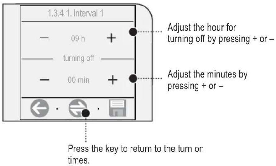 GAGGIA Platinum Vogue - Setting an interval for turning on the machine - 3