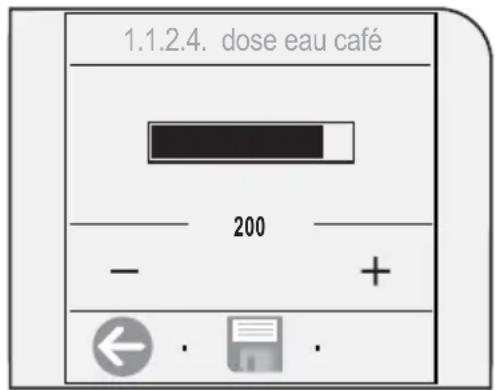GAGGIA Platinum Vogue - RéGLAGE DE LA QUANTITÉ D'EAU POUR LA DISTRIBUTION DU CAFÉ - 2