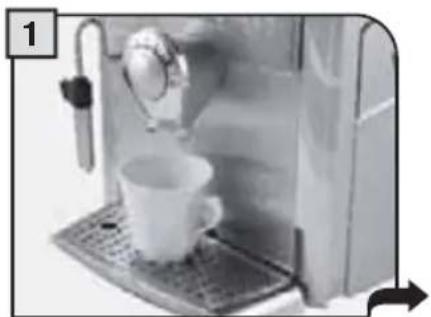GAGGIA Platinum Vogue - VERSER UNE SEULE MESURE DE CAFÉ MOULU À LA FOIS. IL EST IMPOSSIBLE DE DISTRIBUTER DES X CAFÉS EN MÉME TEMPS. - 1