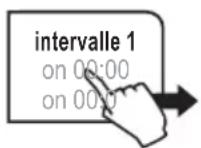 GAGGIA Platinum Vogue - Réglage d'un intervalle de mise en marche - 1
