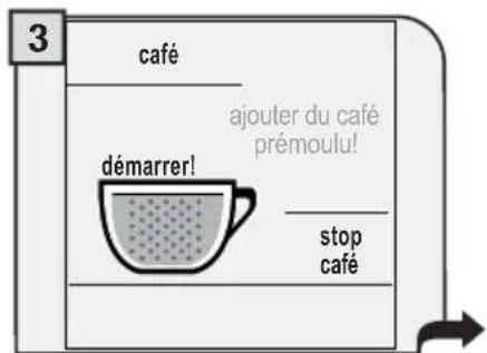 GAGGIA Platinum Vogue - VERSER UNE SEULE MESURE DE CAFÉ MOULU À LA FOIS. IL EST IMPOSSIBLE DE DISTRIBUTER DES X CAFÉS EN MÉME TEMPS. - 3