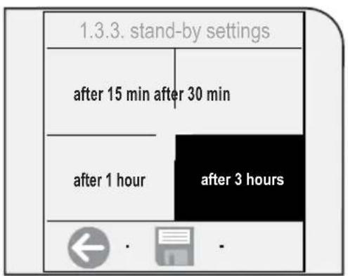 GAGGIA Platinum Vogue - STAND-BY SETTINGS - 2