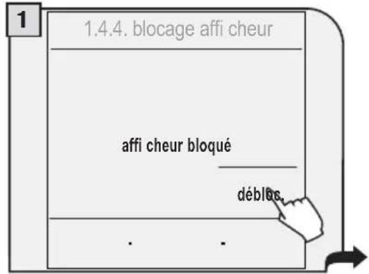 GAGGIA Platinum Vogue - MENU «BLOCAGE AFFICHEUR» - 2