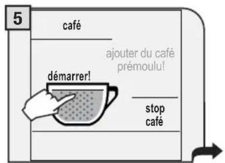 GAGGIA Platinum Vogue - VERSER UNE SEULE MESURE DE CAFÉ MOULU À LA FOIS. IL EST IMPOSSIBLE DE DISTRIBUTER DES X CAFÉS EN MÉME TEMPS. - 5