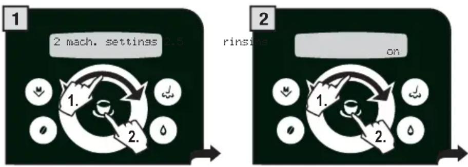 GAGGIA Platinum Swing Up - “RINSE” MENU - 2