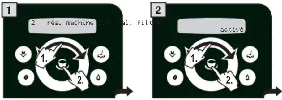 GAGGIA Platinum Swing Up - MENU « ALERTE FiltRE » - 1