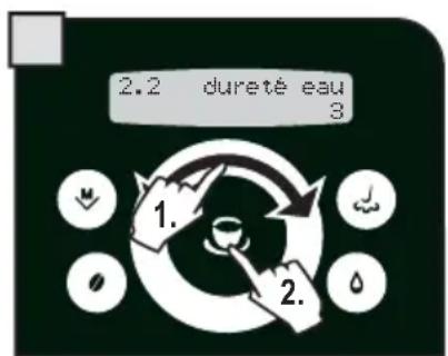 GAGGIA Platinum Swing Up - MENU « DURETE DE L'EAU » - 5