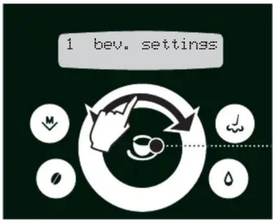 GAGGIA Platinum Swing Up - 2.PROGRAMMING FROM THE "BEVERAGE SETTINGS" MENU - 13