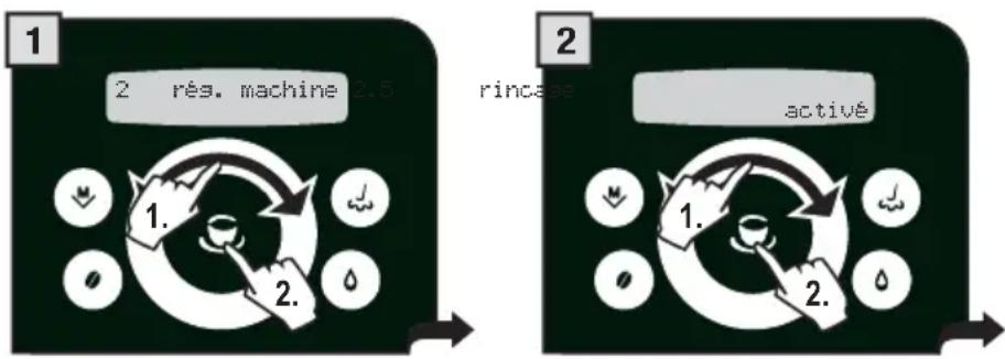 GAGGIA Platinum Swing Up - MENU « RINÇAGE » - 1