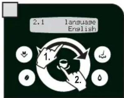 GAGGIA Platinum Swing Up - MENU « LANGUAGE » - 4