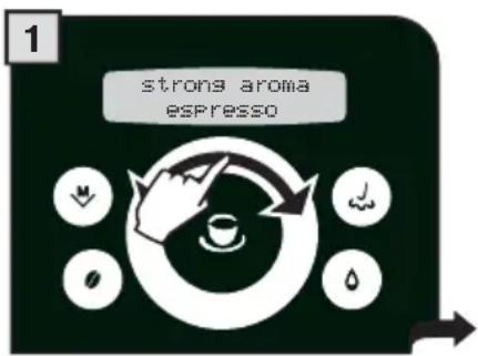 GAGGIA Platinum Swing Up - ONLY INSERT ONE SCOOP OF GROUND COFFEE AT A TIME. TWO CUPS OF COFFEE CANNOT BE DISPENSED AT THE SAME TIME. - 1