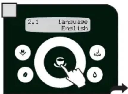 GAGGIA Platinum Swing Up - "LANGUAGE" MENU - 3