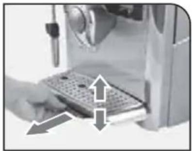 GAGGIA Platinum Swing Up - RéGLAGE DE LA HAUTEUR DU BAC D'ÉGOUTTEMENT - 1