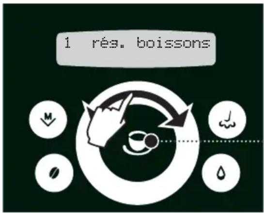 GAGGIA Platinum Swing Up - 2.PROGRAMMATION A PARTIR DU MENU « RÉGLAGE DES BOISSONS » - 12