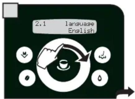 GAGGIA Platinum Swing Up - SETTING THE LANGUAGE - 2
