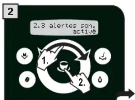 GAGGIA Platinum Swing Up - MENU « ALERTES SONORES » - 3