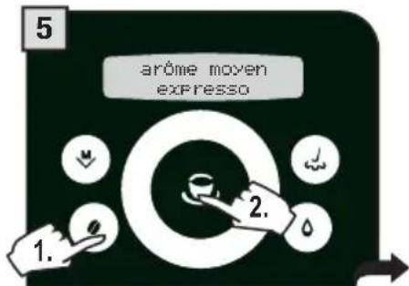 GAGGIA Platinum Swing Up - 2.PROGRAMMATION A PARTIR DU MENU « RÉGLAGE DES BOISSONS » - 6
