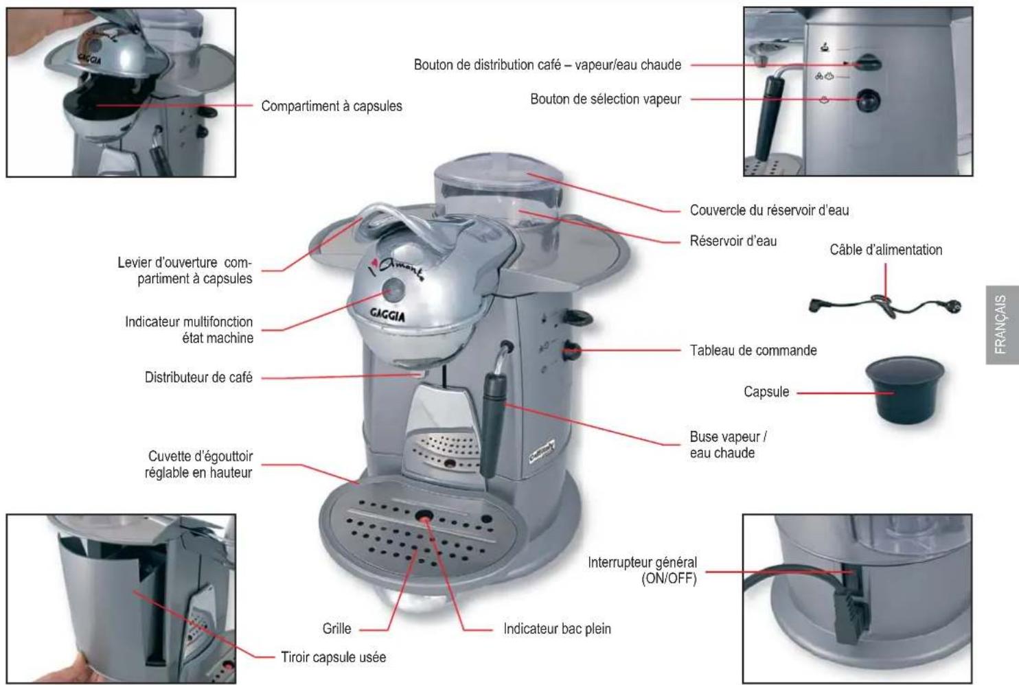 GAGGIA Amante Caffitaly - ANTI-INCENDIE - 1