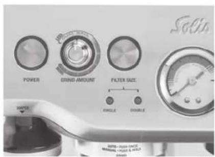 Solis Barista Pro 114 - PRESET GRIND AMOUNT - SINGLE OR DOUBLE CUP AMOUNT - 3