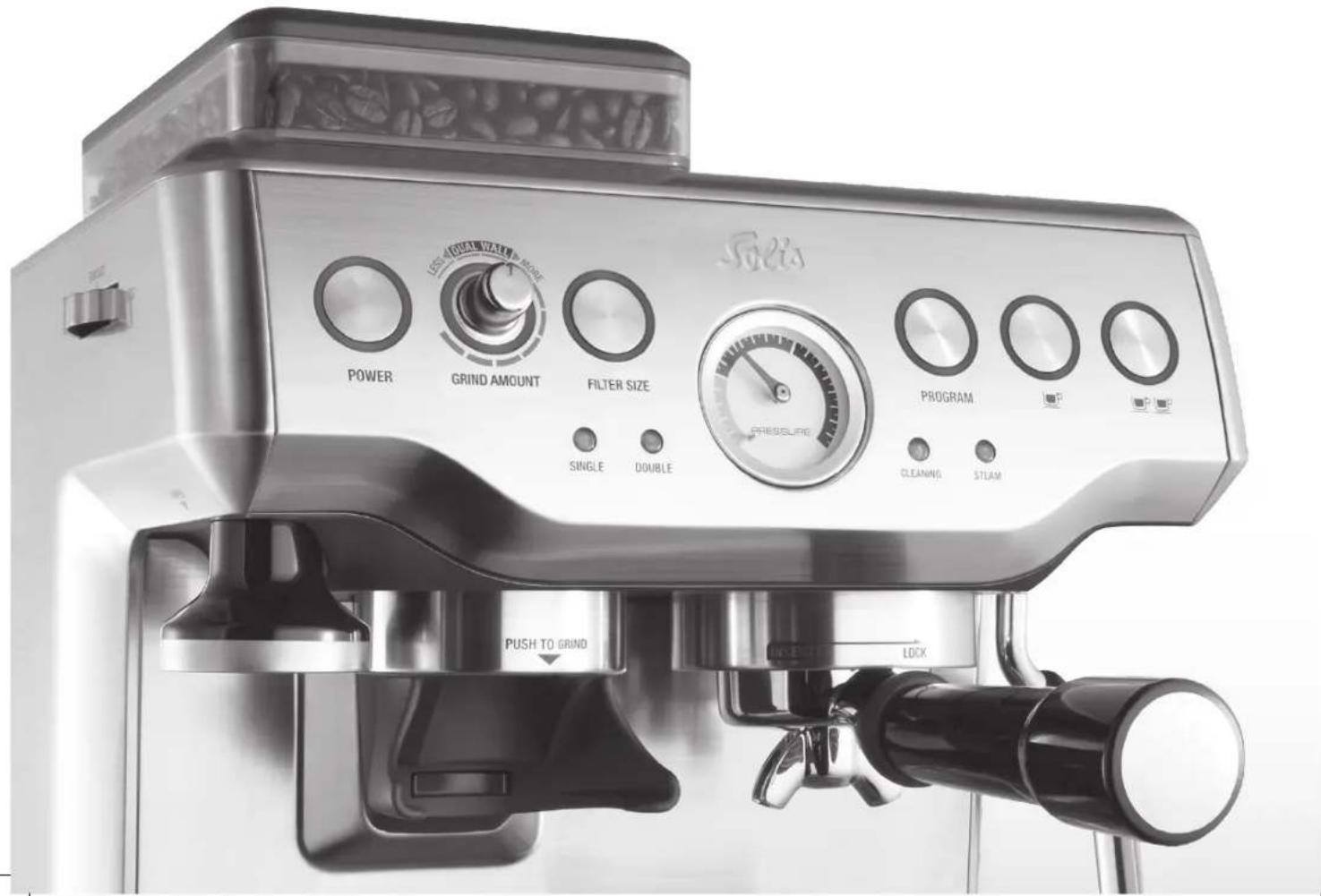 Solis Barista Pro 114 - TABLE DES MATIÈRES - 1