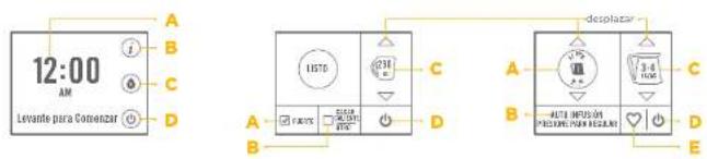 Keurig KCup 2.0 Brewer K550 - CONTROLES DE LA PANTALLA TÁCTIL - 1