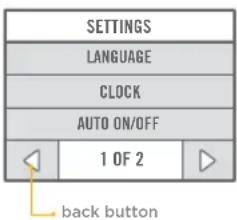 Keurig KCup 2.0 Brewer K450 - SETTINGS MENU - 2