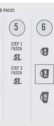 Keurig KCup 2.0 Brewer K450 - BREW SETTINGS (OUTLINE INDICATES DEFAULT SIZE) - 4