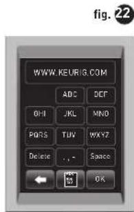 Keurig OfficePRO Premier B155 - Setting Contact Screen - 2