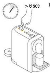 Turmix Nespresso Prodigio - Emptying the System before a period of non-use or for frost protection / Vidange du système avant une période de non-utilisation ou en protection contre le ge - 2