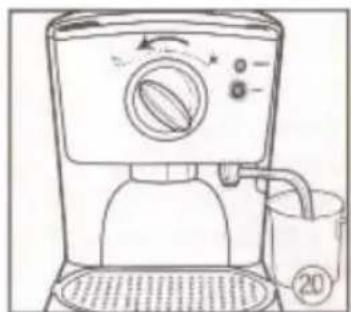 Aroma CappuLatté AEM646 - Frothing the Milk: (Detailed directions on page 12) - 3