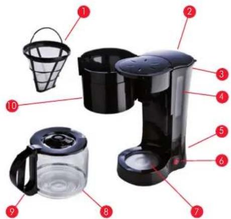 Tomado TM1354 - DESCRIPTION DES PIECES - 1