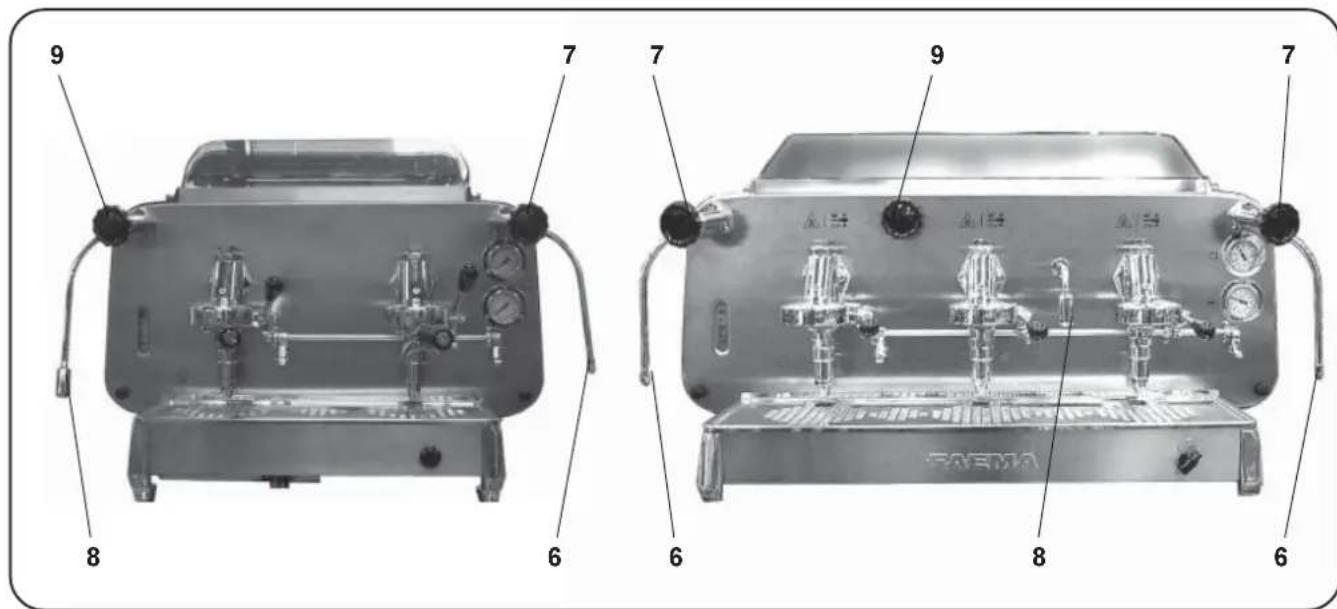 Faema E61 3 GR - Dispensing hot water - 1