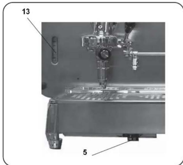 Faema E61 3 GR - Filling the boiler with water using the manual service tap - 1