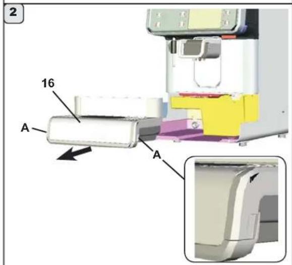 Faema Barcode - Svuotamento cassetto fondi - 3