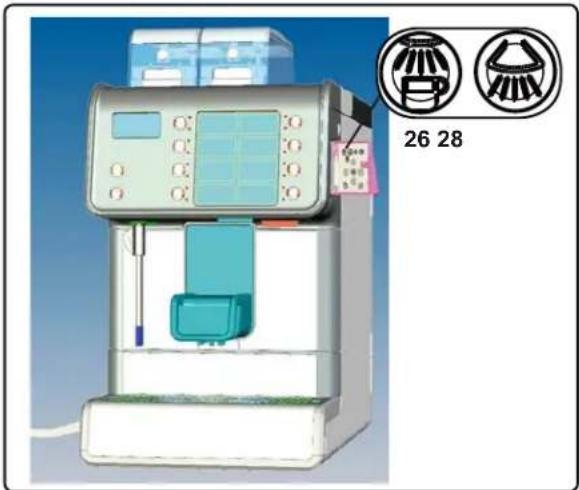 Faema Barcode - Preset automatic washing cycle - 1