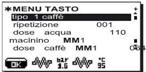 Faema Barcode - Menu tasting - Sezione Caffè - 1