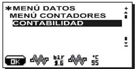 Faema Barcode - Menu DATOS: CONTABILIDAD - 1