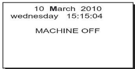 Faema Barcode - AUTOMATIC SWITCH OFF - 1