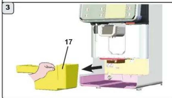 Faema Barcode - Emptying the coffee grounds drawer - 4