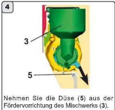 Faema Barcode - REINIGUNG DES MISCHWERKS - 5