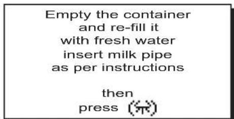 Faema Barcode - MILK CIRCUIT CLEANING CYCLE - 4