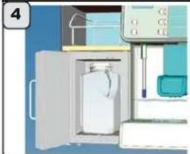 Faema Barcode - Acoplamento Maquina - Modulo BARCODE Milk + Cup - 9