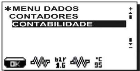 Faema Barcode - Menu DADOS: CONTABILIDADE - 1