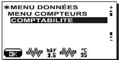 Faema Barcode - Menu DONNEES: COMPTABILITÉ - 1